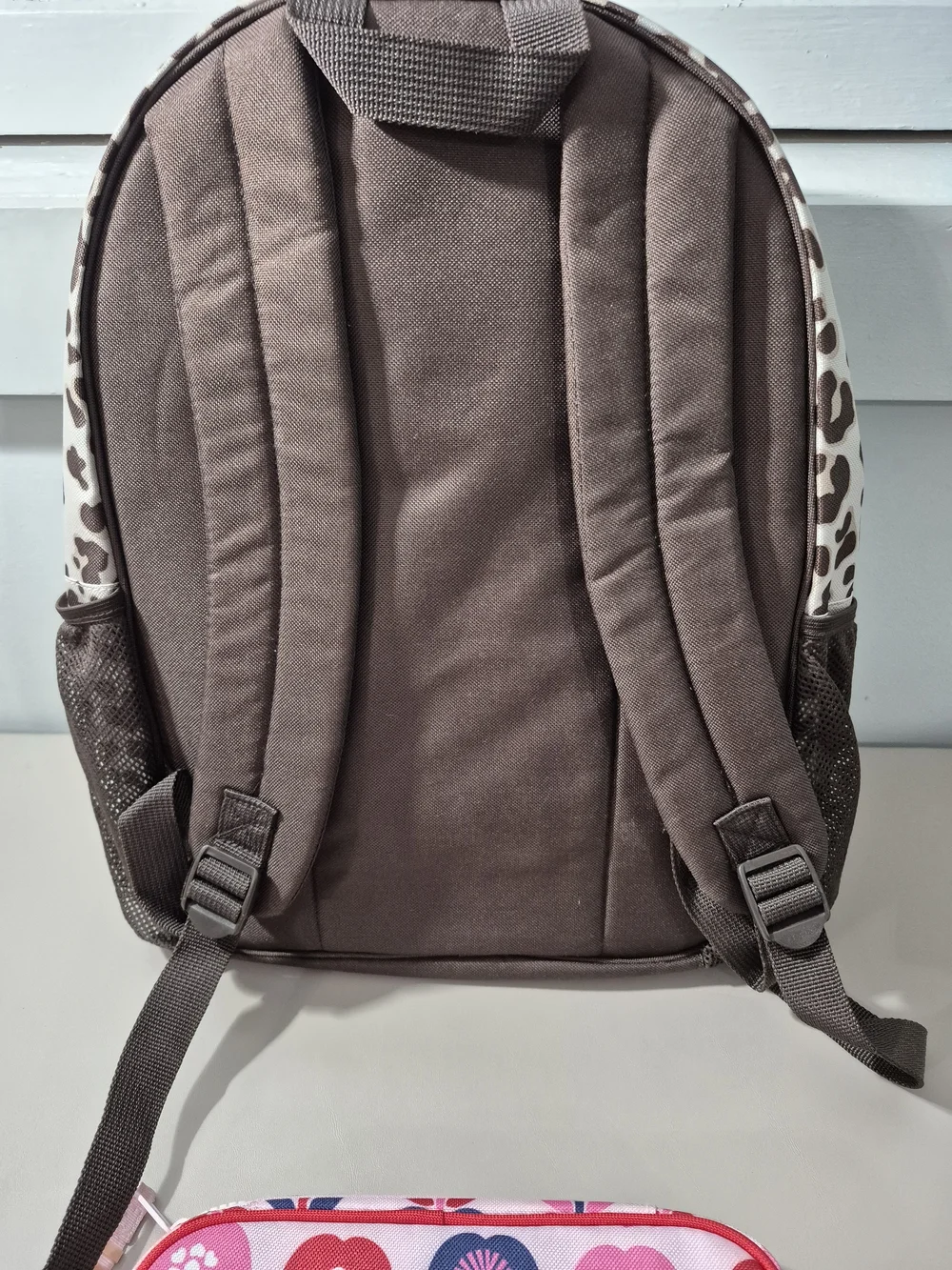 Gymboree Leopard Cat Ear Backpack Brown Cream Girls